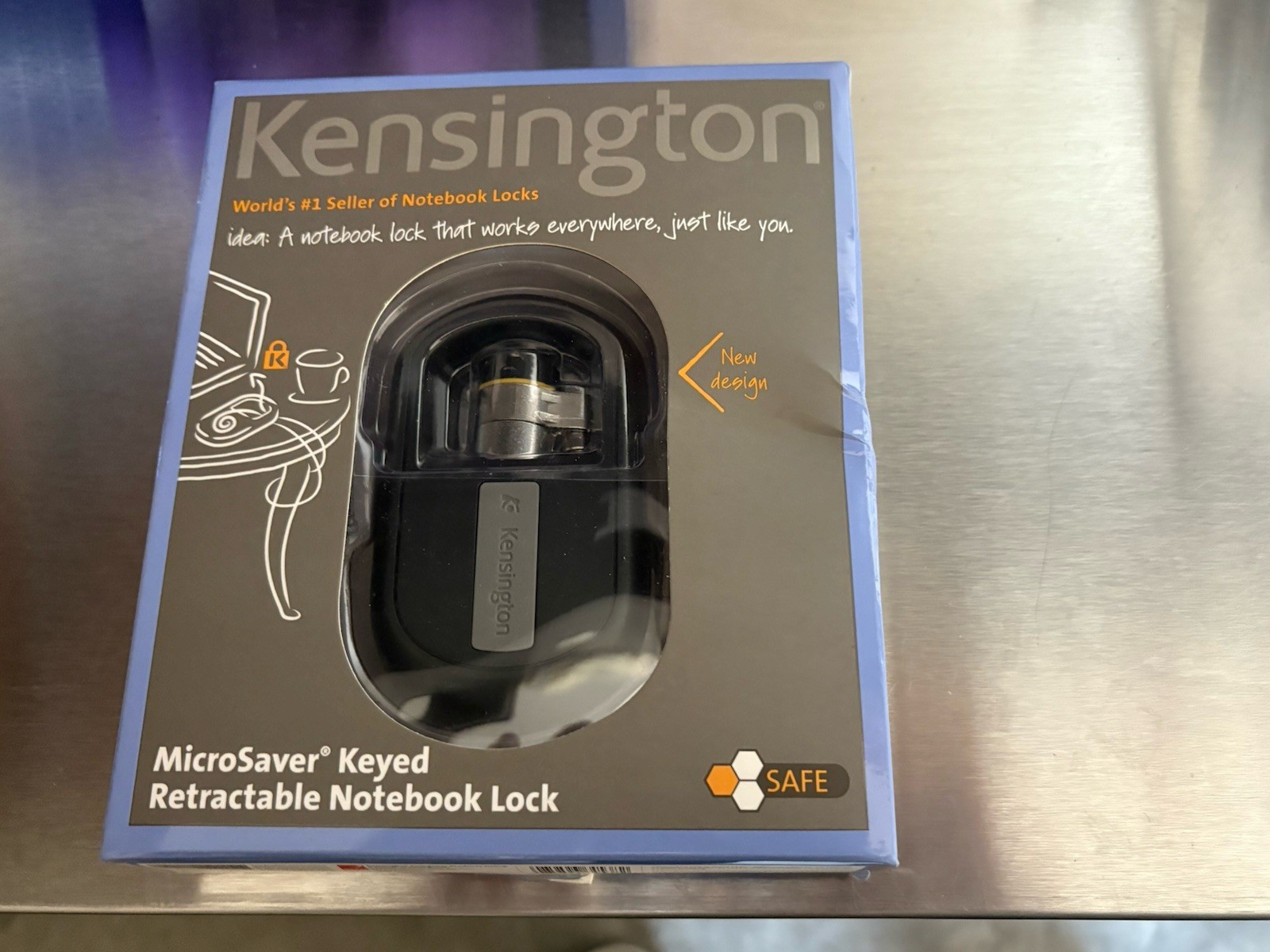 (((NEW )))) Kensington Microsaver Keyed Retractable Notebook Lock A1021A