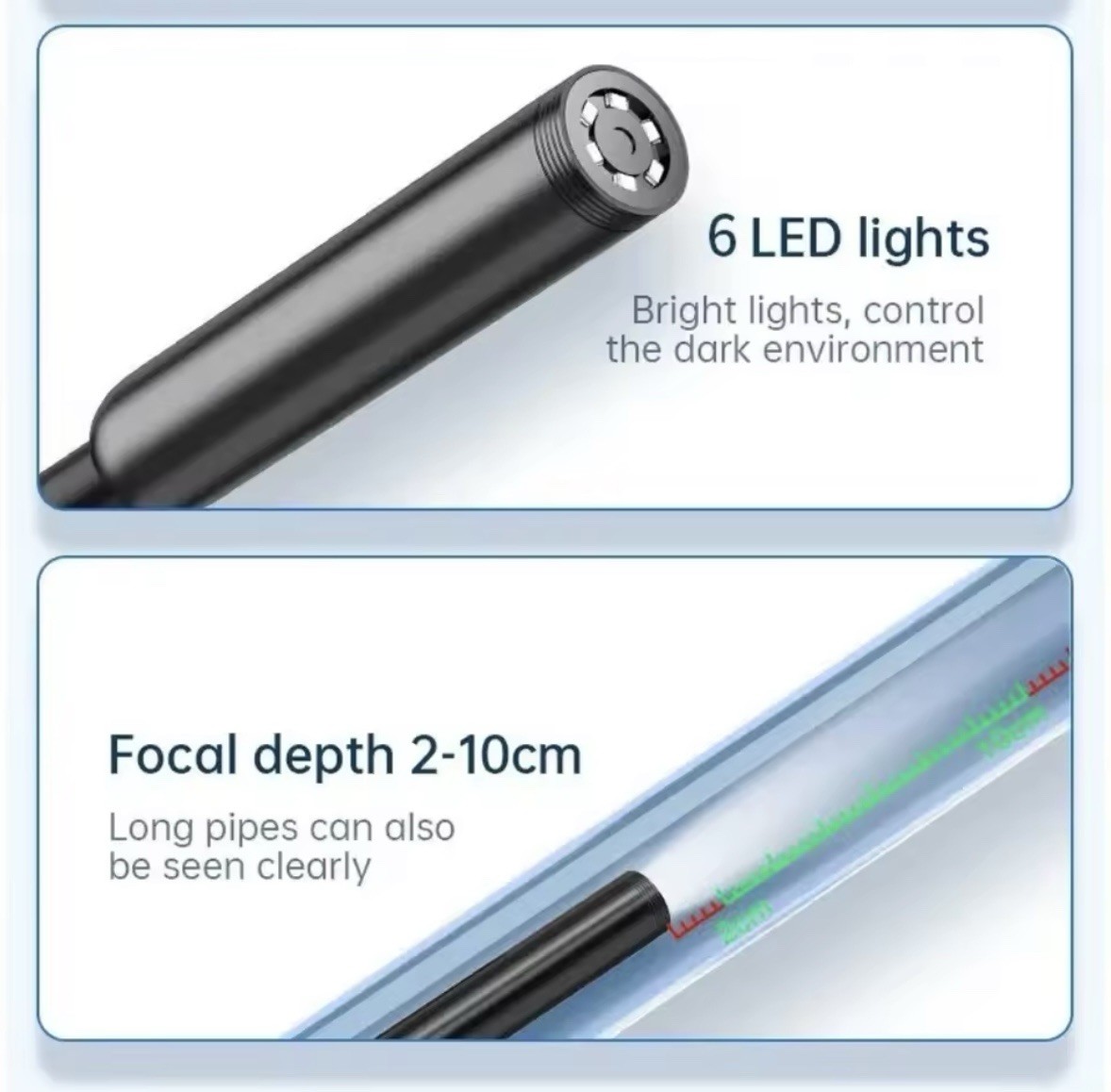 3.5 Meter Endoscopic Camera For Android USB C LED Inspection Camera