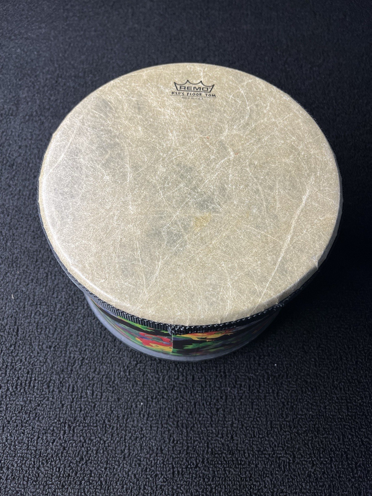 REMO Kids Percussion Rainforest Jungle Theme 10" Floor Tom Drum No Sticks Bongo