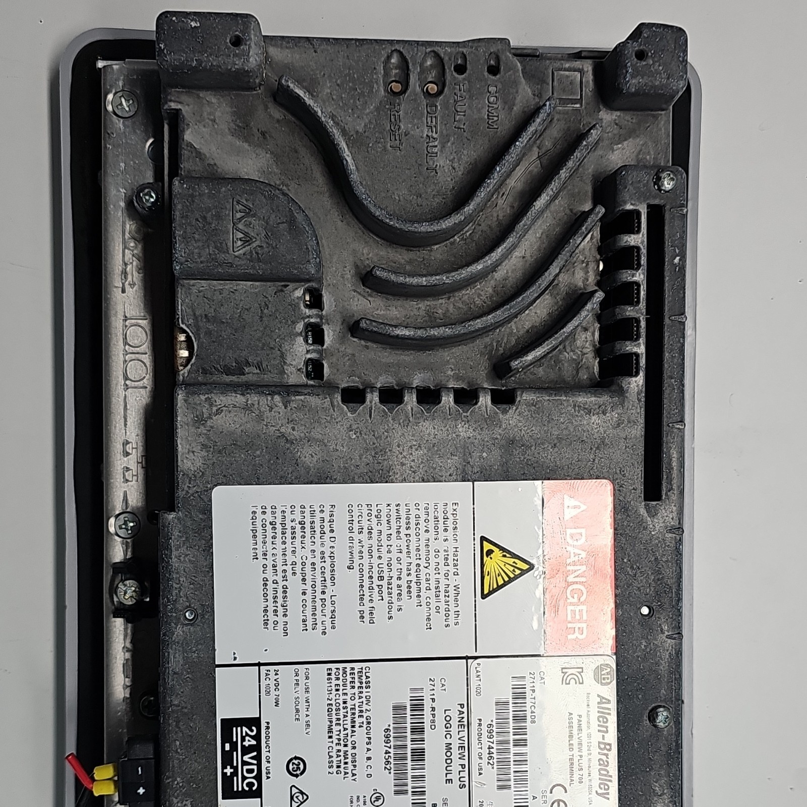 Allen-Bradley PanelView Plus 700 Touch Panel 2711P-RP6C PLC Logic Module 24VDC