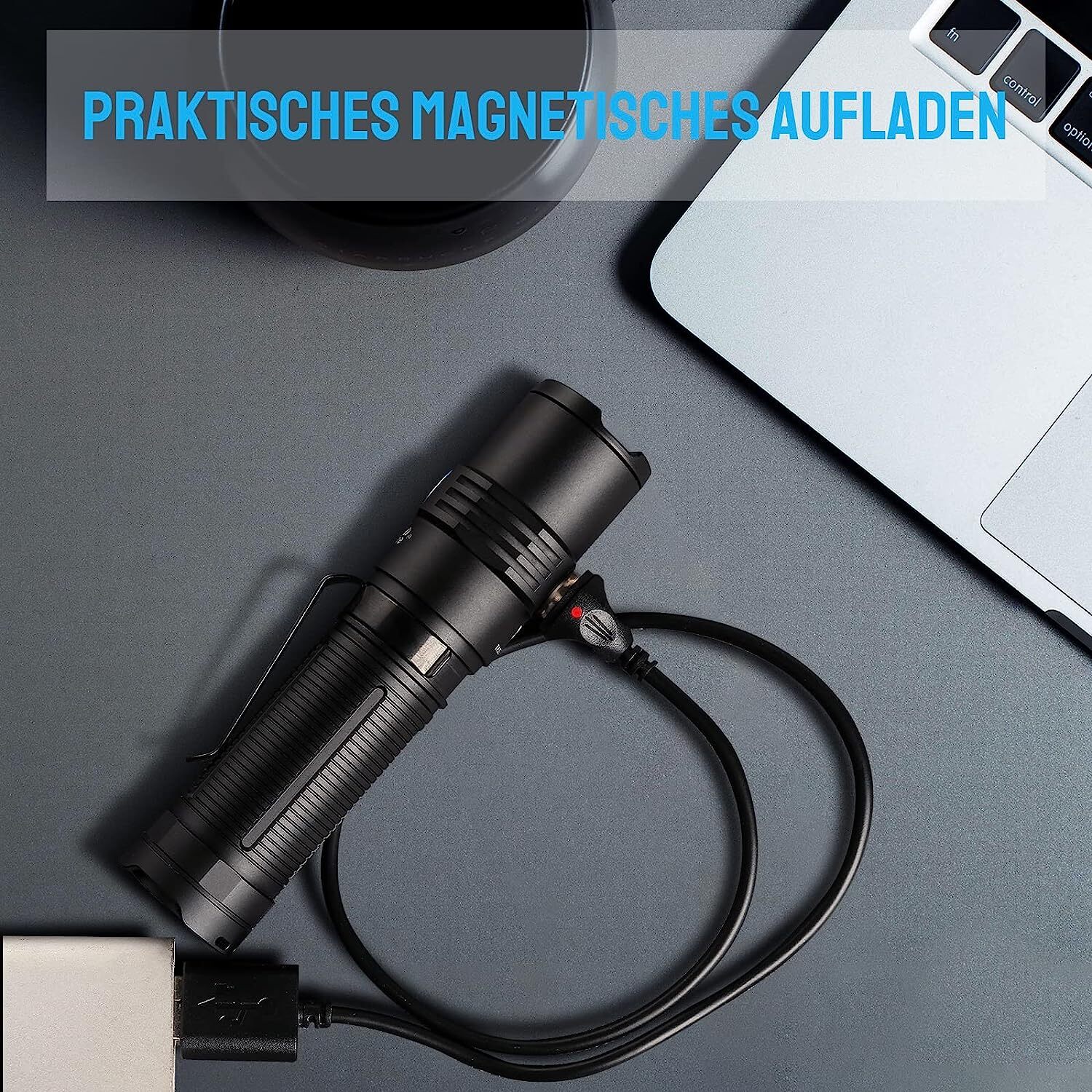 TrustFire MC5 3300Lumen W / Rechargeable EDC Flashlight Magnetic Waterproof US