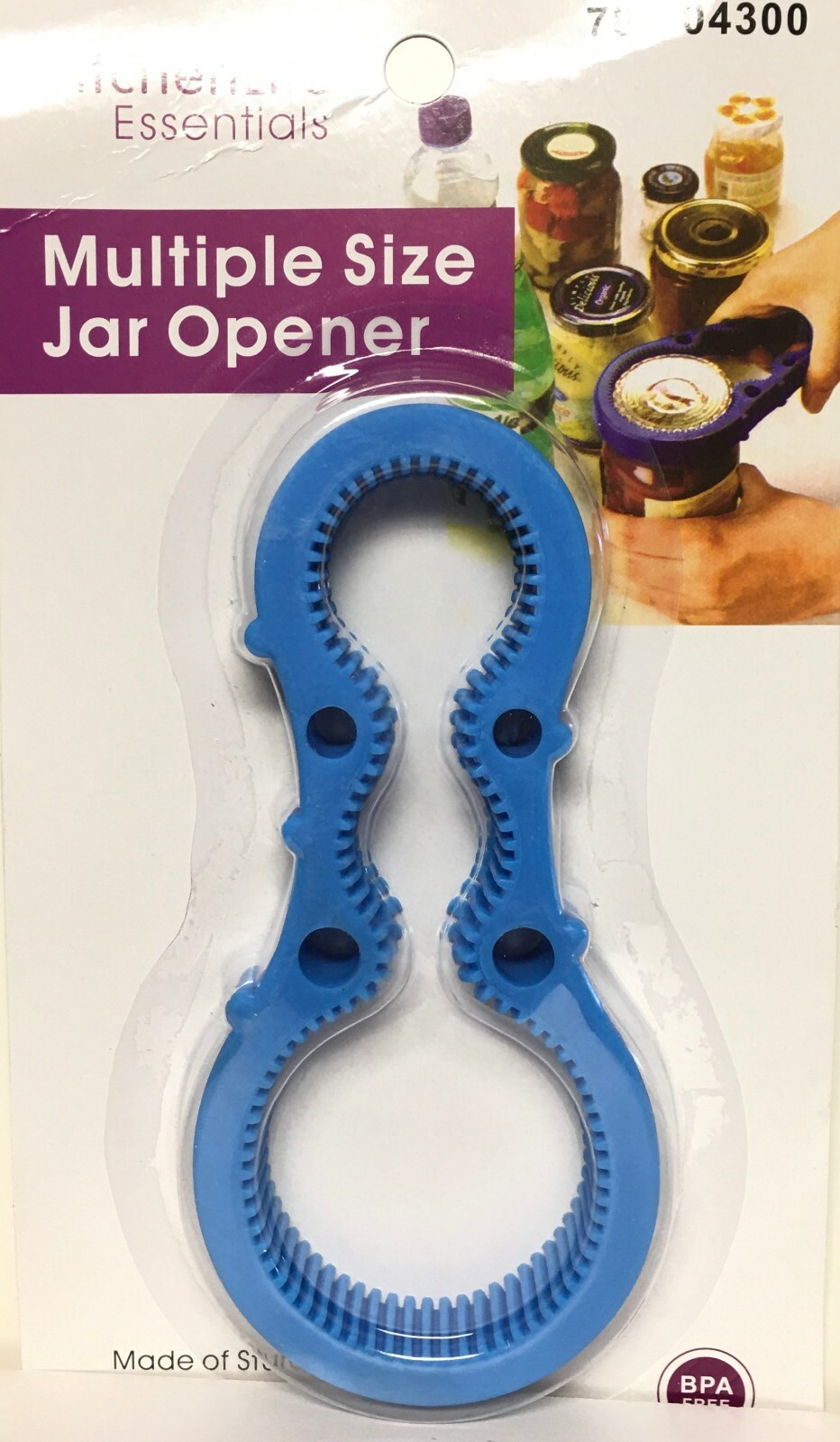 Kitchen Life Multiple Size Jar Opener Made of Sturdy and Flexible Rubber BPAfree