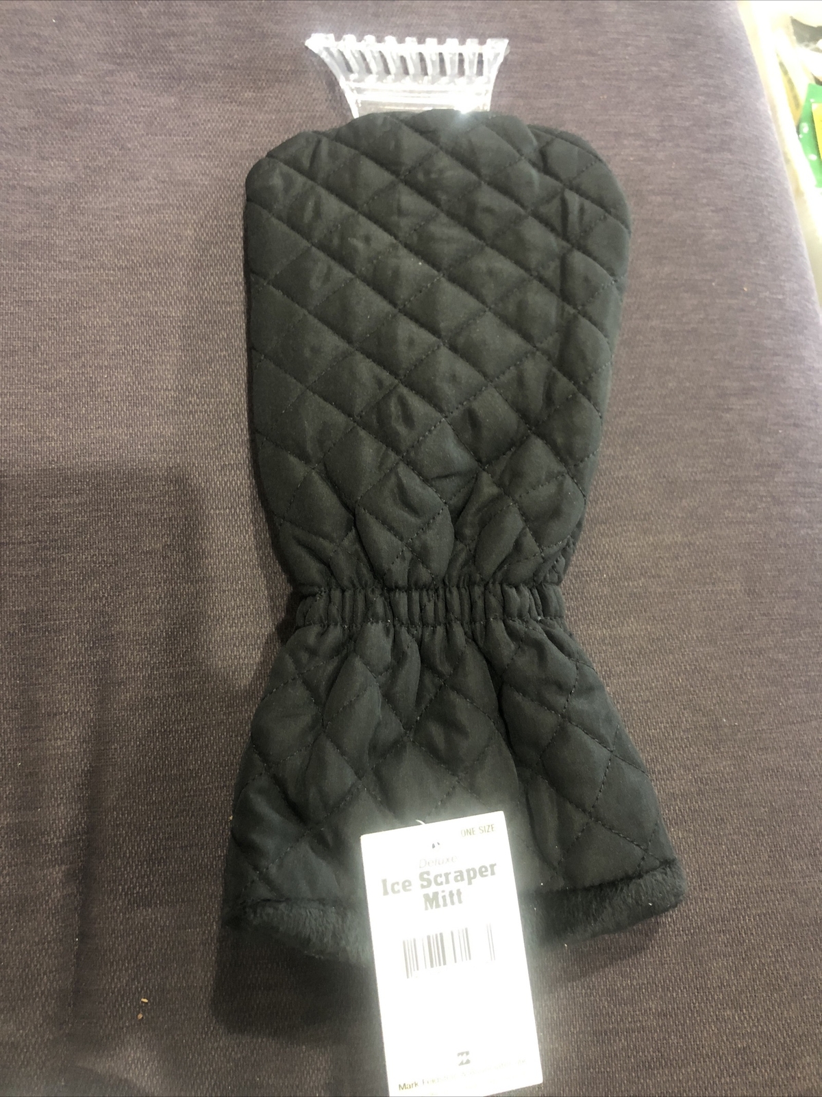 Mark Feldstein Deluxe Windshield Ice Scraper Mitt, Insulated - Black - One Size