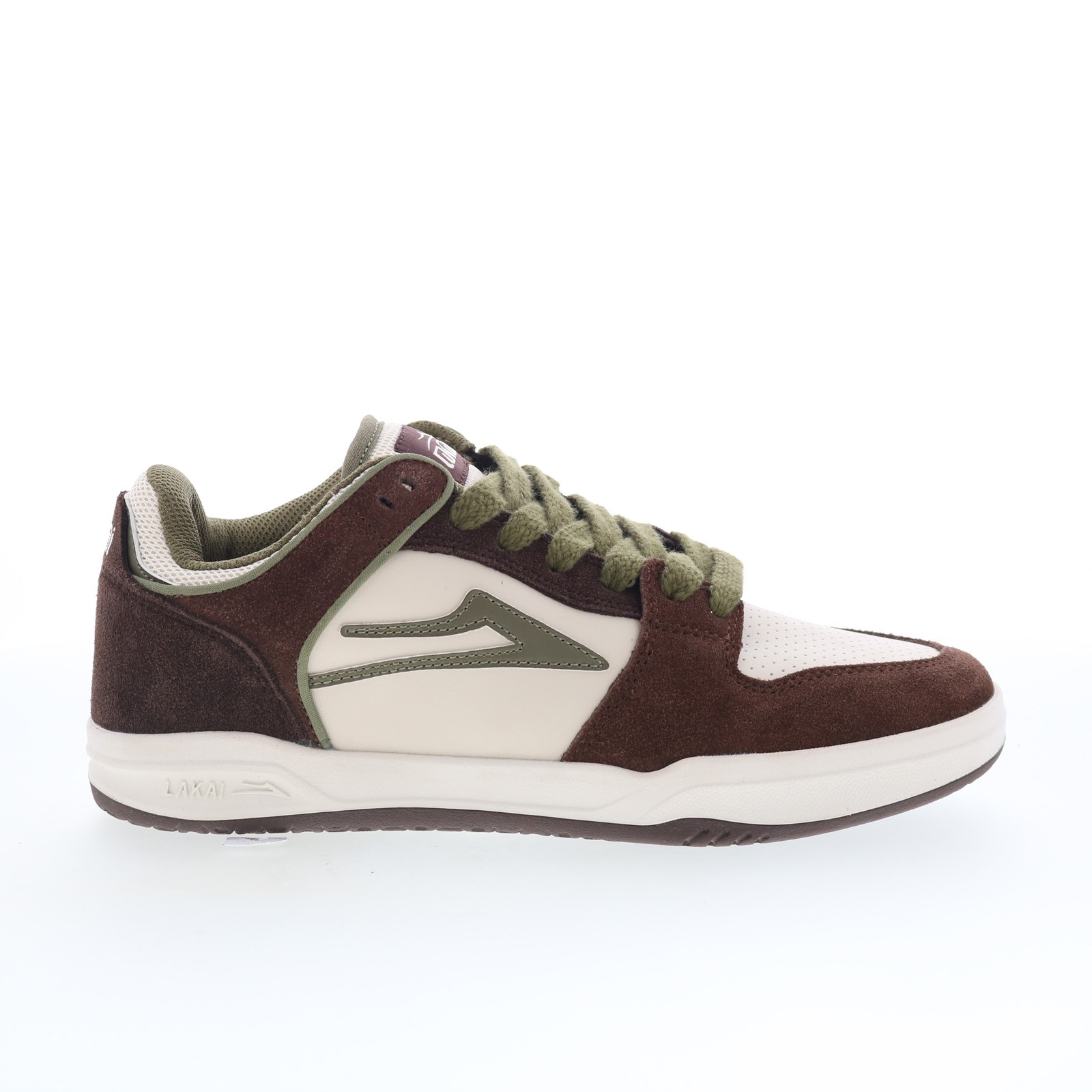 Lakai Telford Low Mens Beige Suede Lace Up Skate Inspired Sneakers Shoes