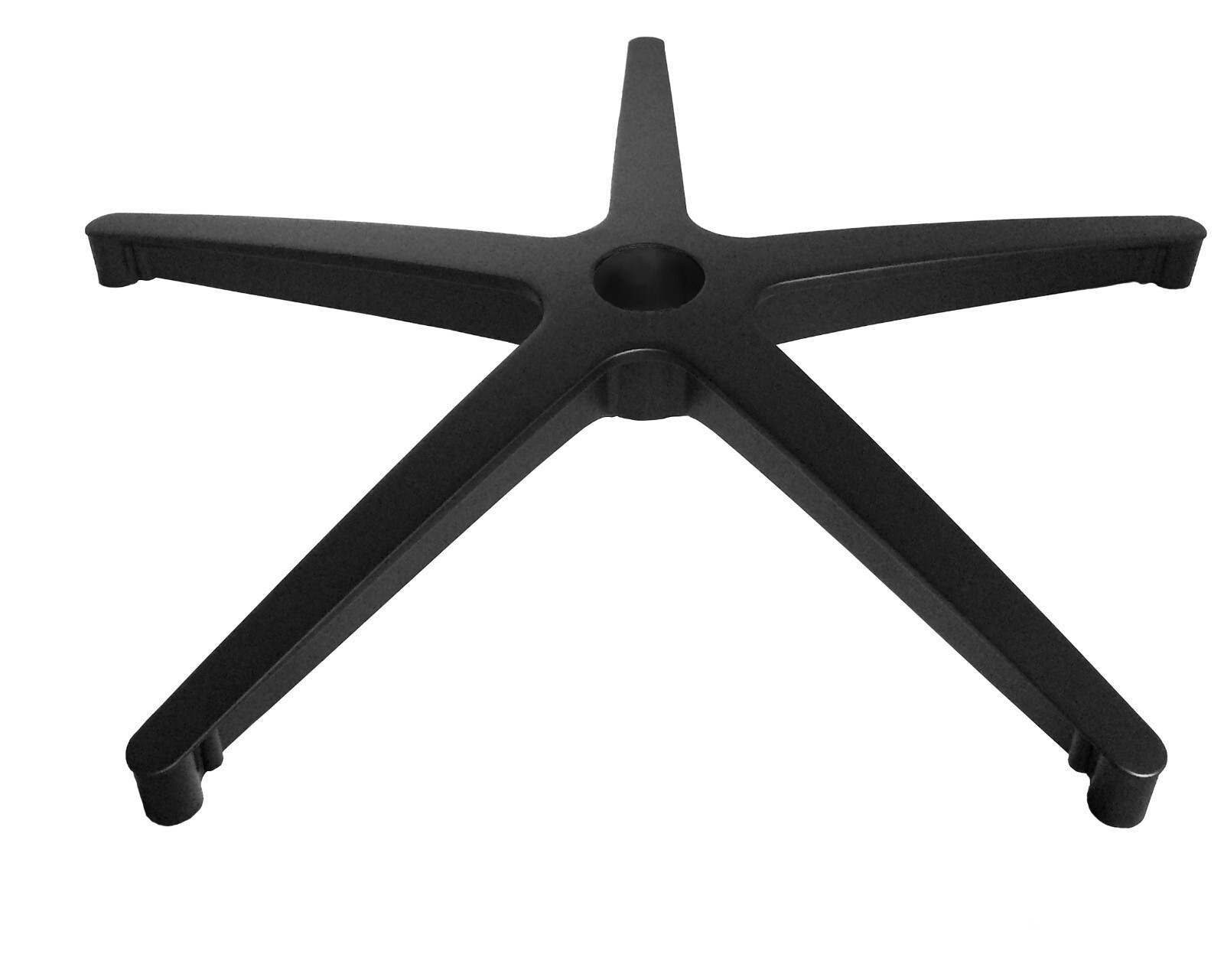 Black Aluminum T-Edge Chair or Stool Base | 24" Diameter | S4266