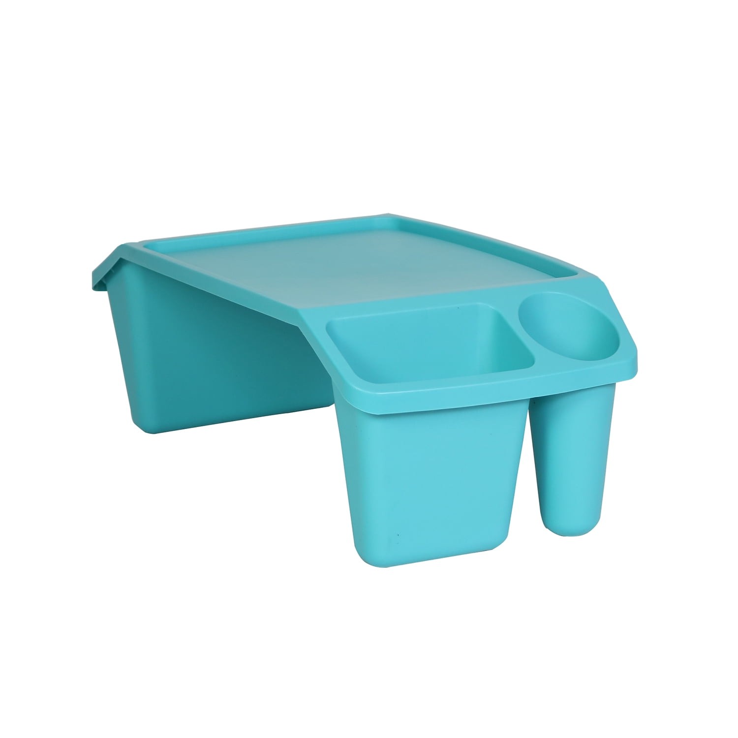 17.9" Cushioned Lap Desk with Storage Compartment Teal Portable