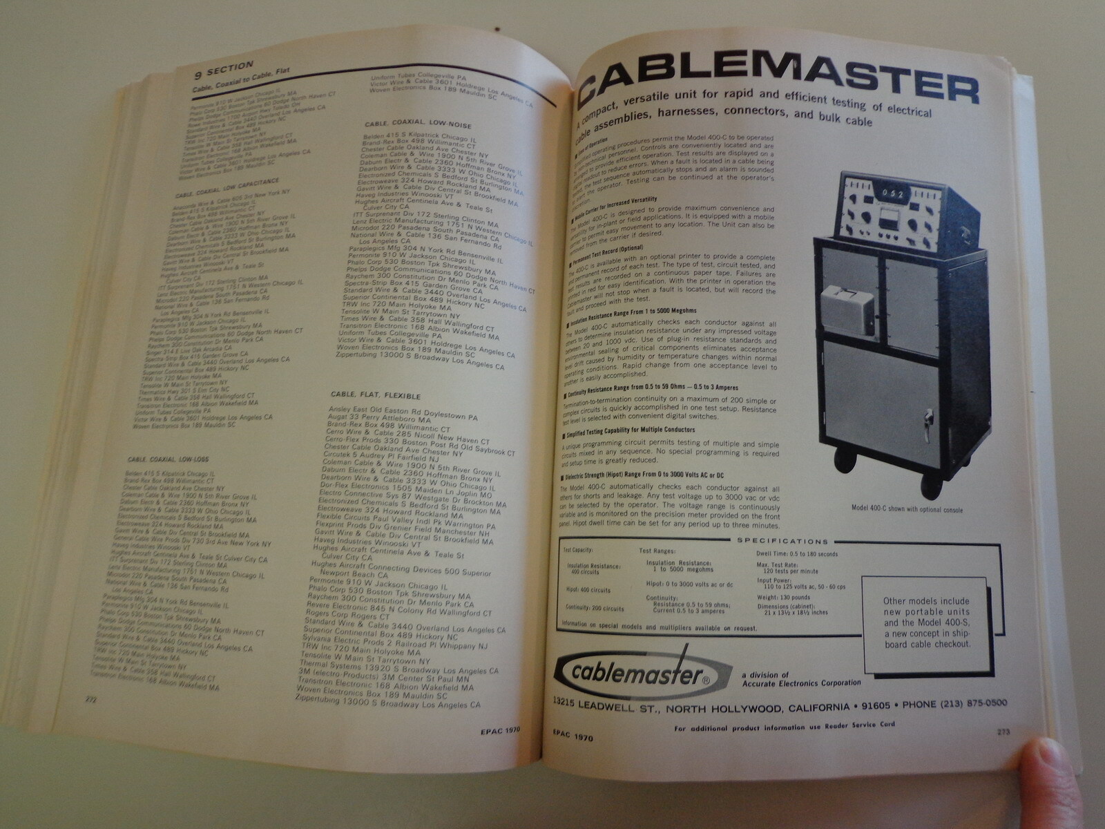 Electronic Production Aids Catalog 1970 Computer Control Manufacturing