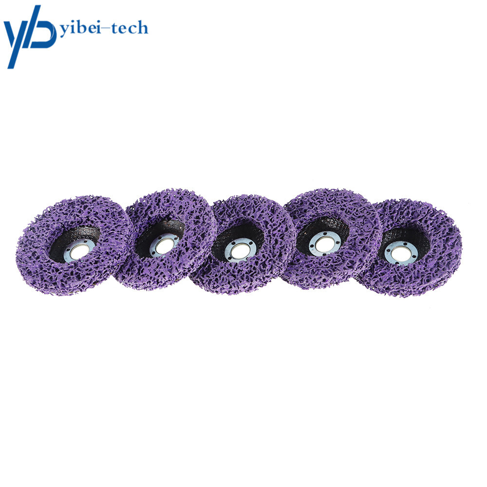 10Pcs 4 inch Poly Strip Disc Wheel Paint Rust Removal Clean For Angle Grinder