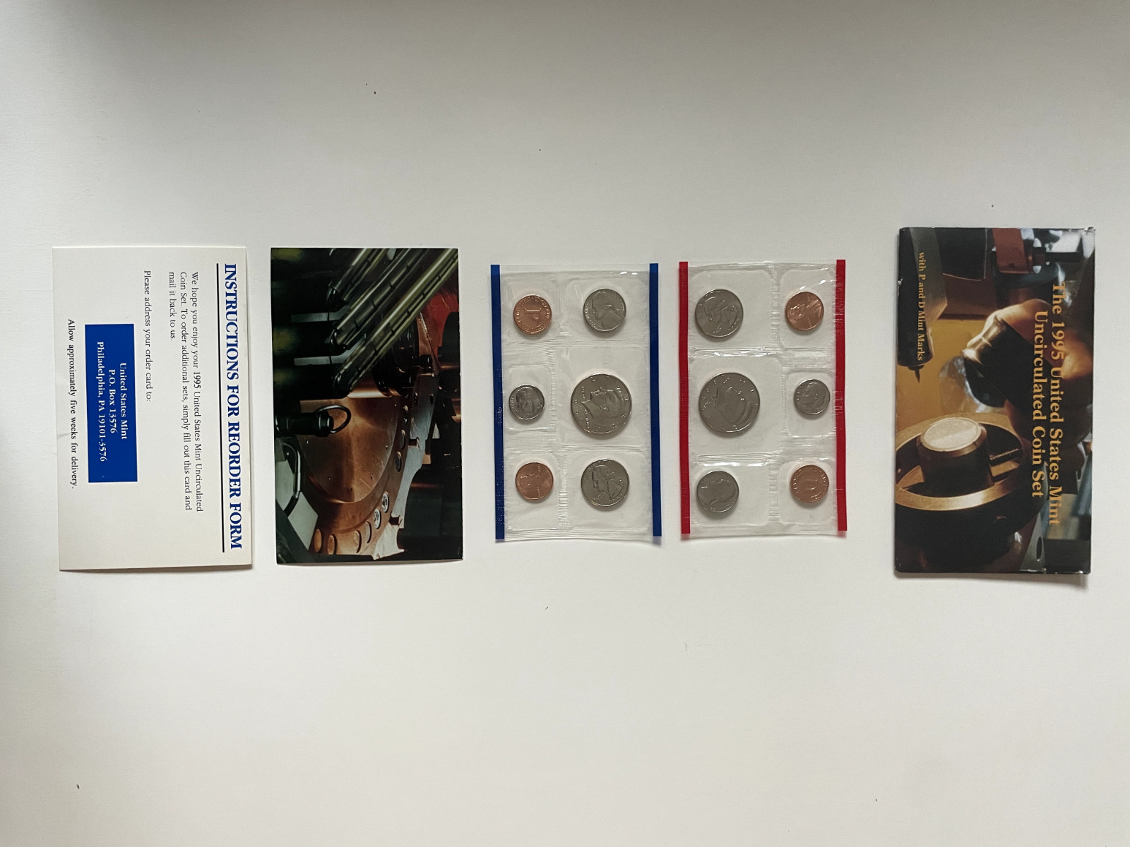 1993, 1994, 1995 - United States of America Uncirculated Coin Set BUNDLE