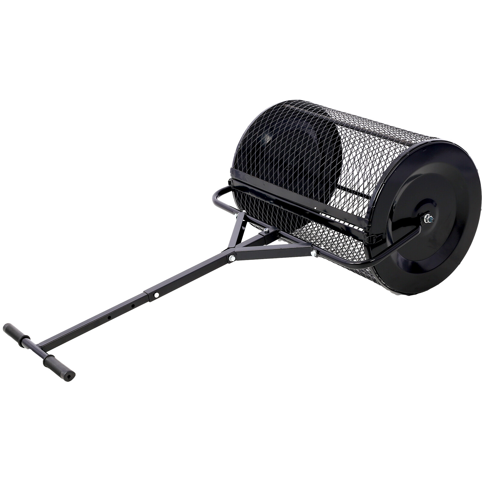 24-Inch Peat Moss Spreader, Metal Mesh Compost Spreader, T-Handle for Seeding