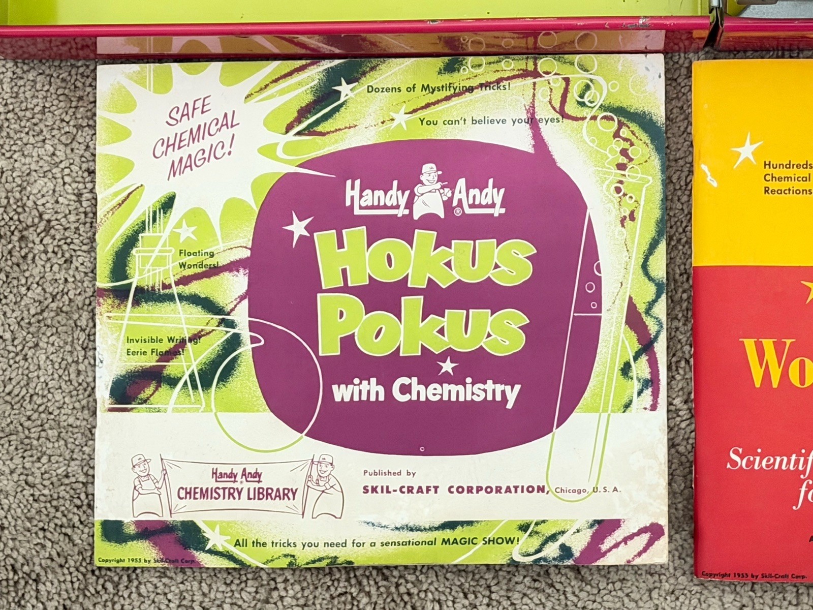 Vintage 1950s Handy Andy Mr. Wizard Combination Microscope Chemistry Set 200