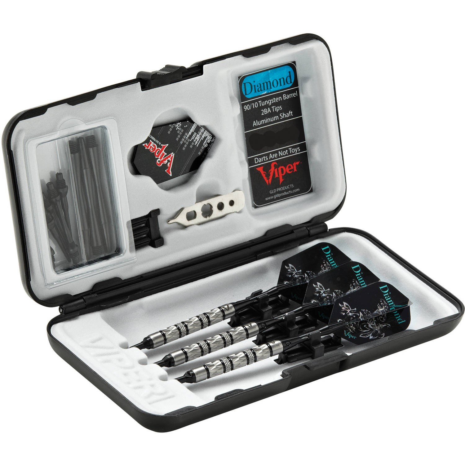 Viper Diamond Tungsten Soft Tip Dart Set Silver Rings 16 Grams
