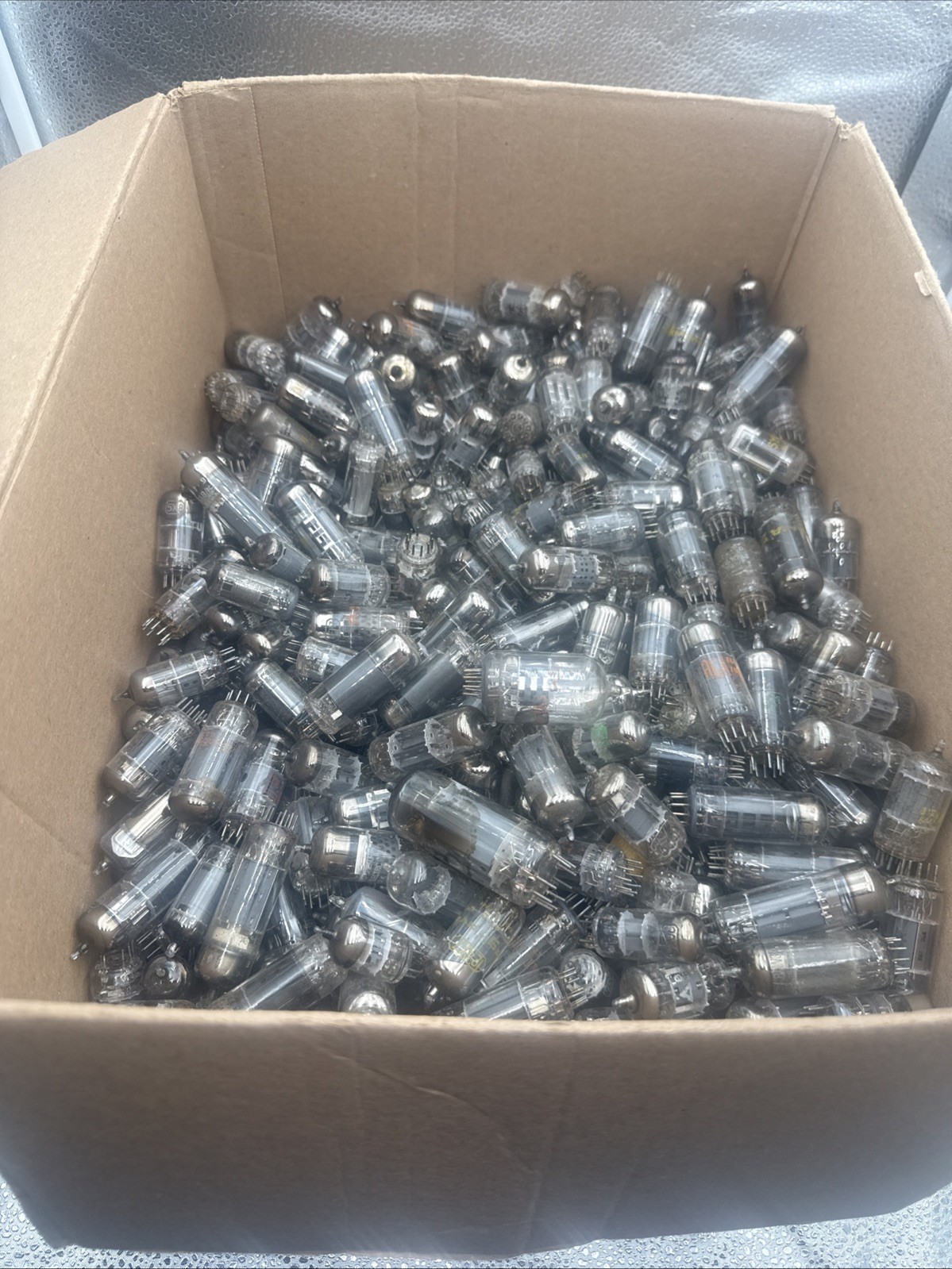 Mixed Lot of 25 untested vacuum tubes - all various brands and sizes  As-is
