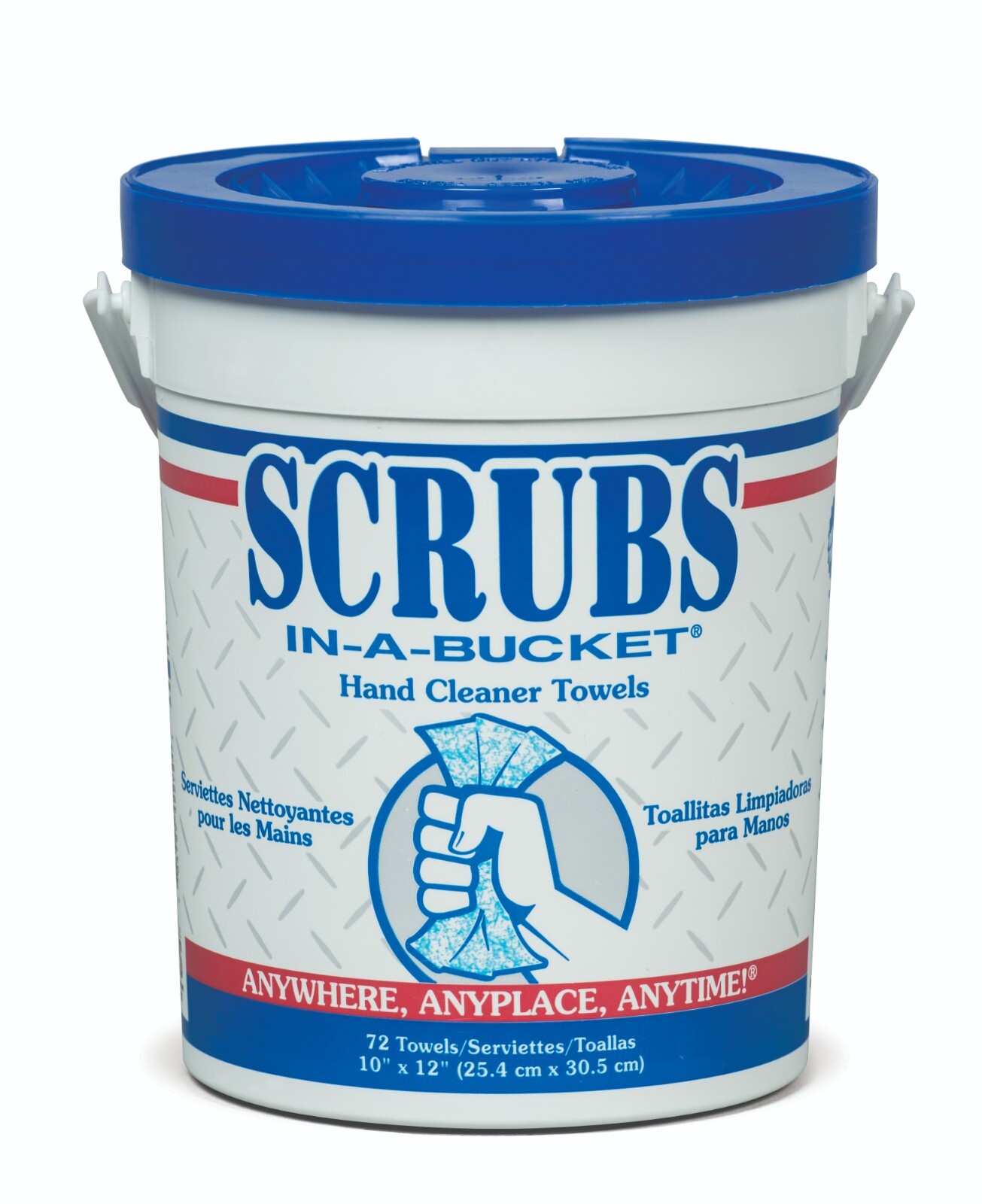 Scrubs In-A-Bucket 42272 10x12" Hand Towel, 72 Count - Free Shipping-One Tub