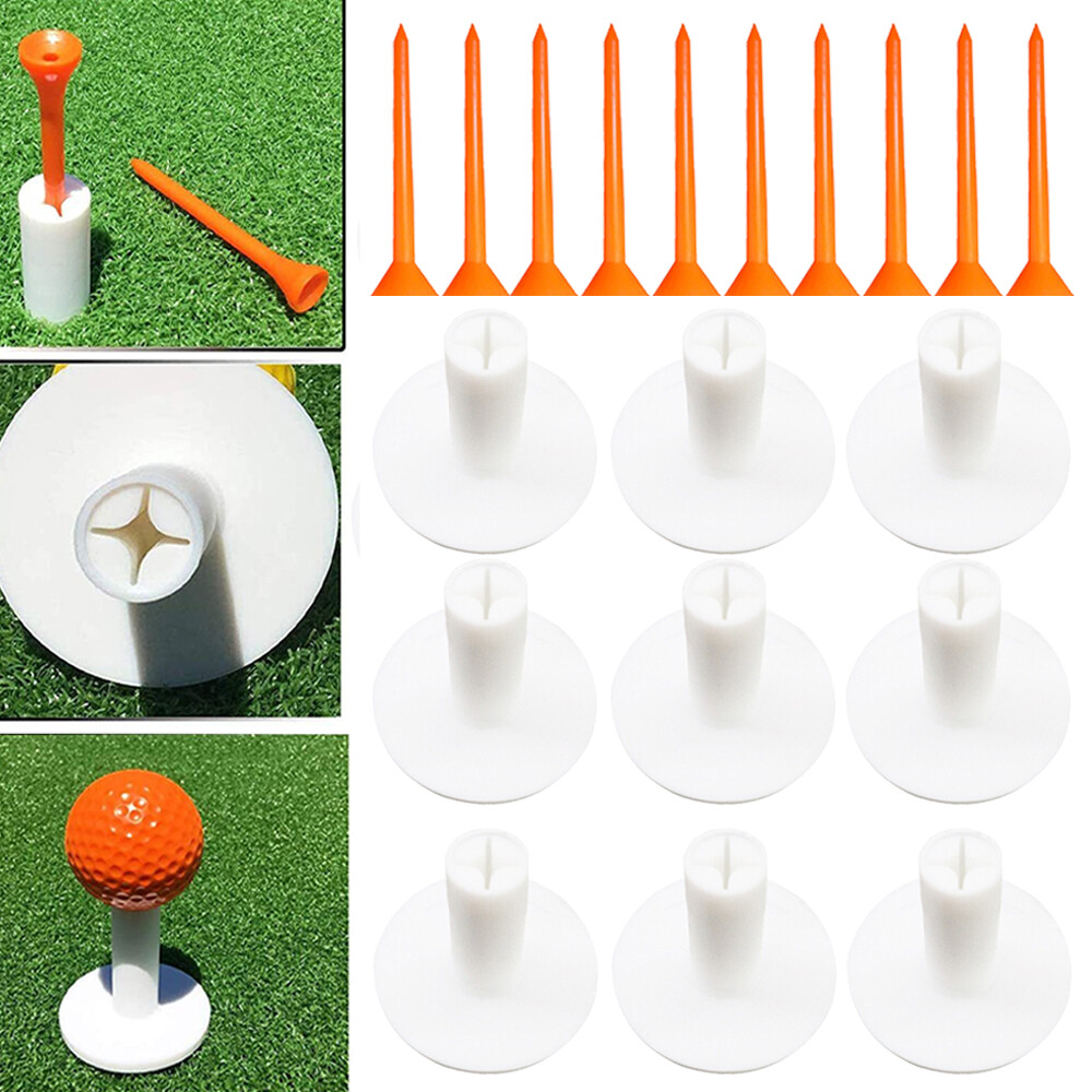 Golf Rubber Tees Holder Tee Range Driving Practice Mat Size 2’’(50mm) 10PCS