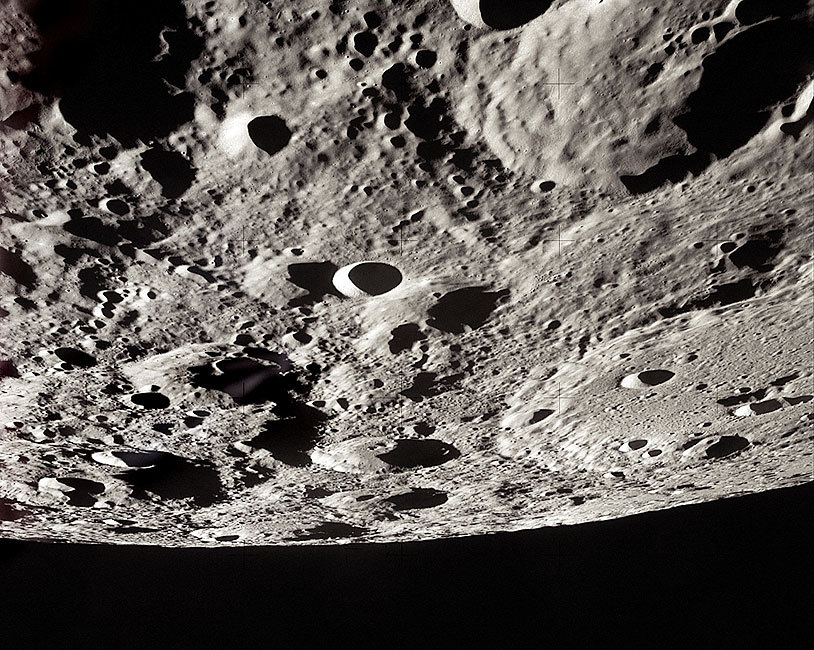 LUNAR CRATERS FROM NASA APOLLO 15 MISSION 8x10 GLOSSY PHOTO PRINT