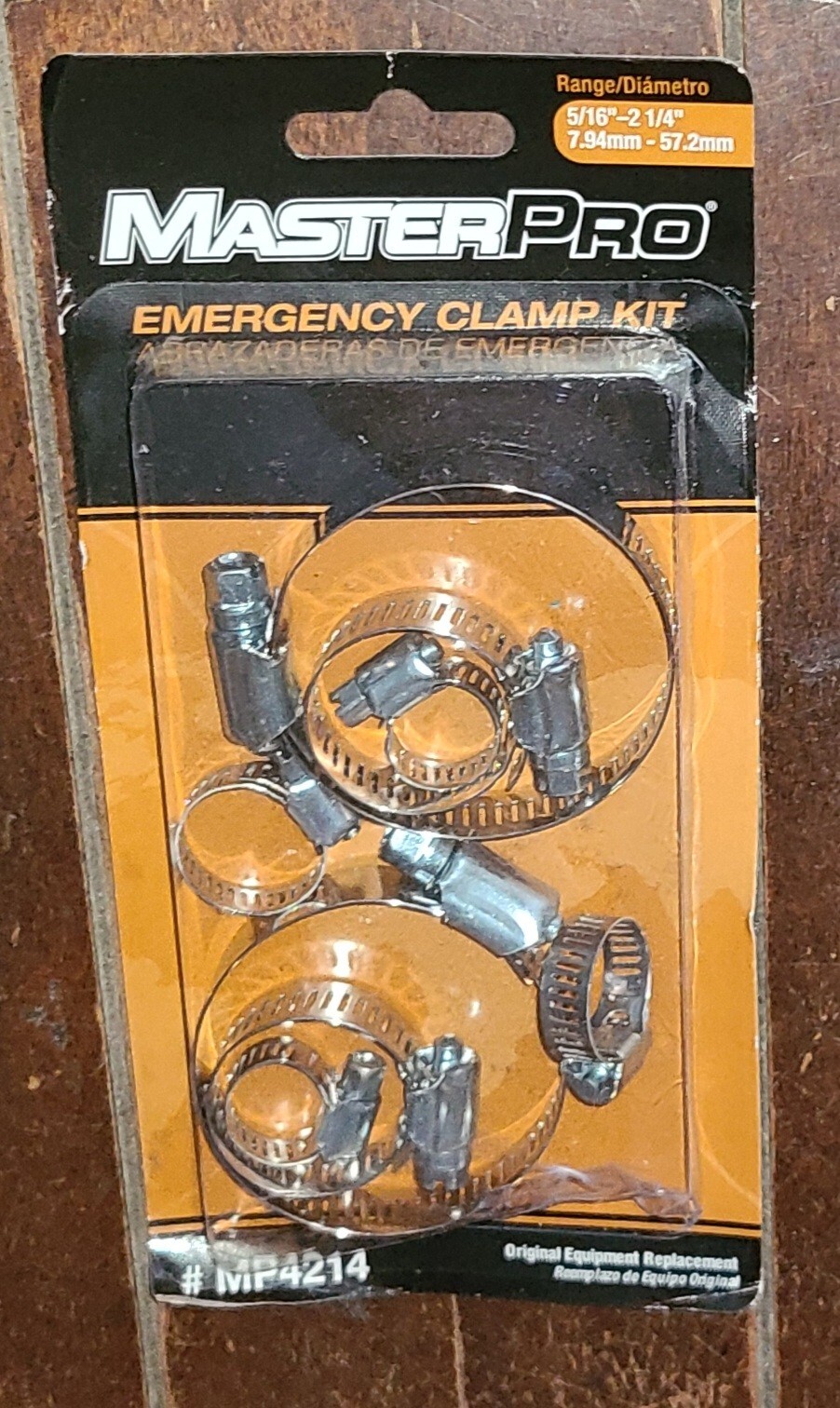 MASTER PRO 8 Pack Emergency Clamp Kit ~ Range 5/16" to 2-1/4" Diameter #MP4214