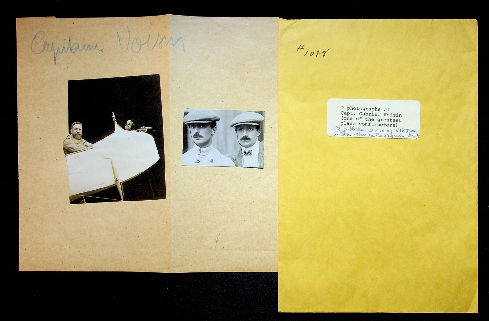 Gabriel Voisin French Aviation Pioneer Photos Aircraft Builder 1920's