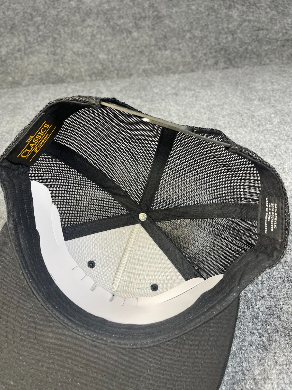 BLōFISH Branded and Logoed Cap Black Trucker mesh snap back closure