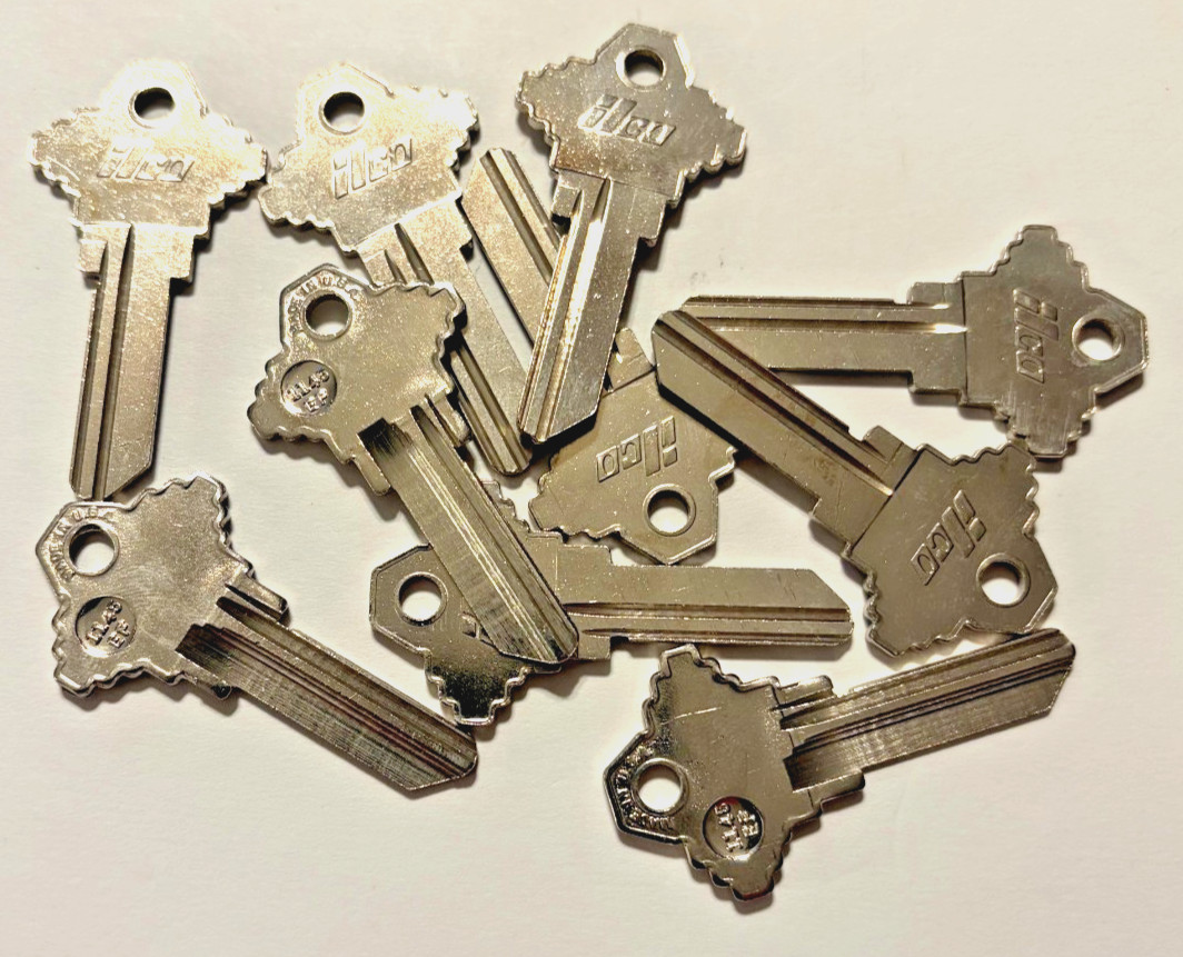 Lot (10) Ilco 1145EF 6 Pin Key Blanks Made for Schlage 6 pin clyinders LOW SHIP!