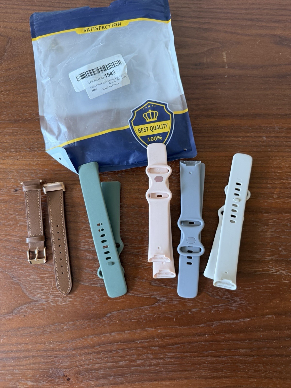 New Fitbit Replacement Watch Bands Lot of 5 Size Large Silicone Sport Straps