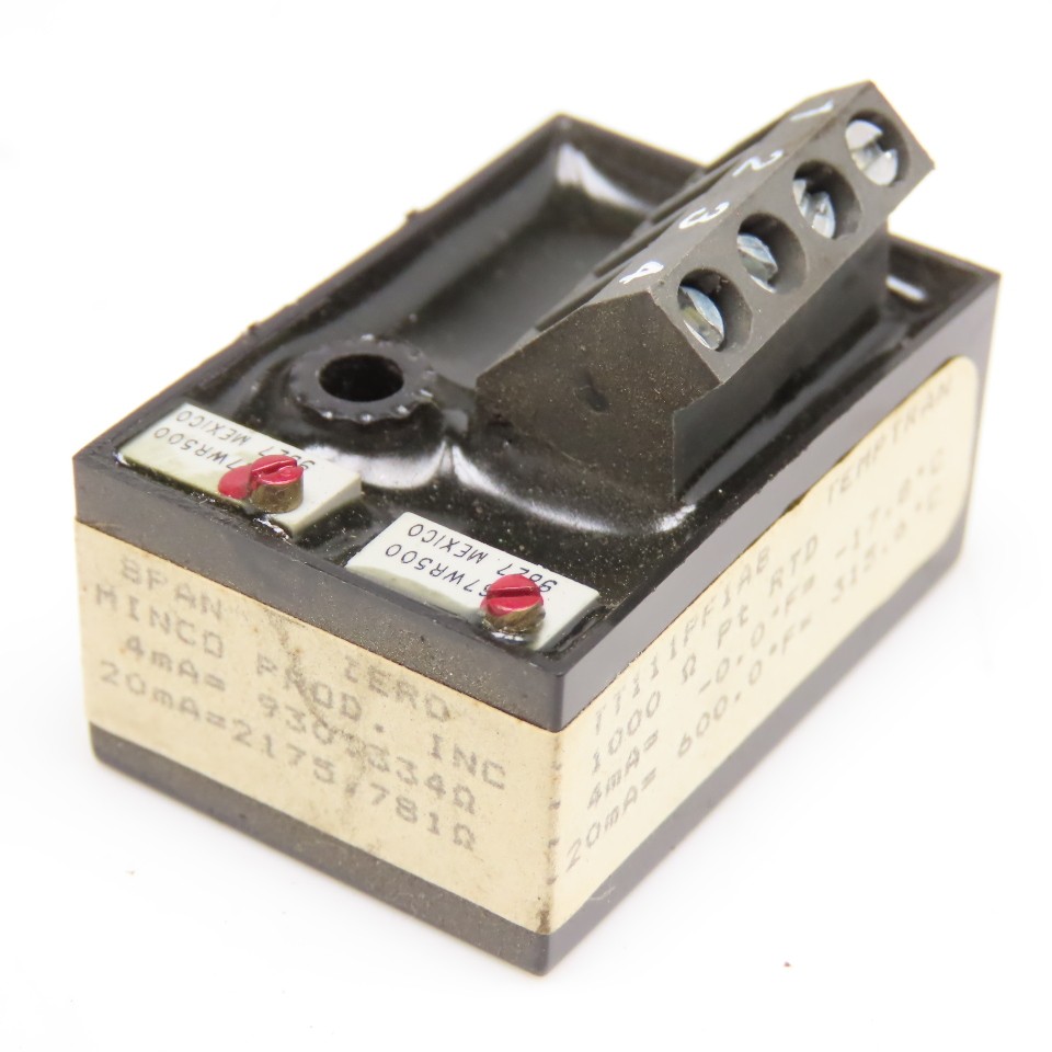 Minco TT111PF1AB Fixed Range Miniature Temptran RTD Transmitter