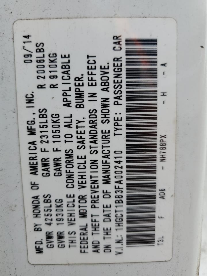 ACCORD 2015 Glove Box 4832722