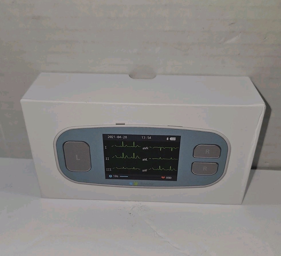 EMAY 6Leads Portable ECG Monitor Record ECG and Heart Rate in 6 Channels