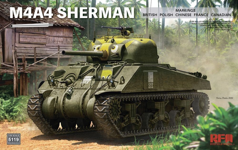 RYEFIELD MODEL RFM RM-5119 1/35 M4A4 Sherman