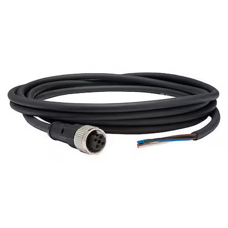 Telemecanique Sensors Xzcp1141l5 Cordset, 16.4 Ft., Black, 250Vac/300Vdc