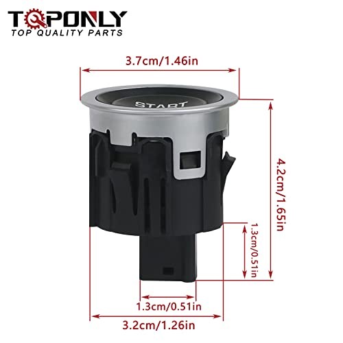 Momentary Push Start Stop Button Switch Compatible with 2013-2020 Range Rover
