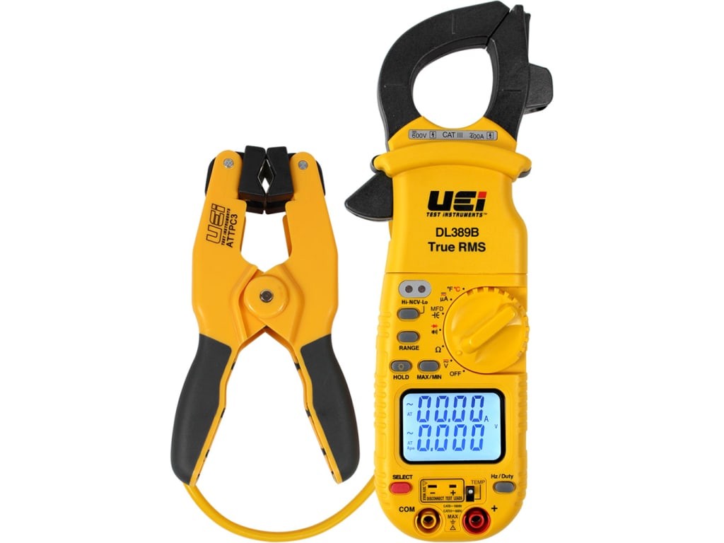 UEi DL389BCOMBO True RMS Clamp Meter DL389B and ATTPC3