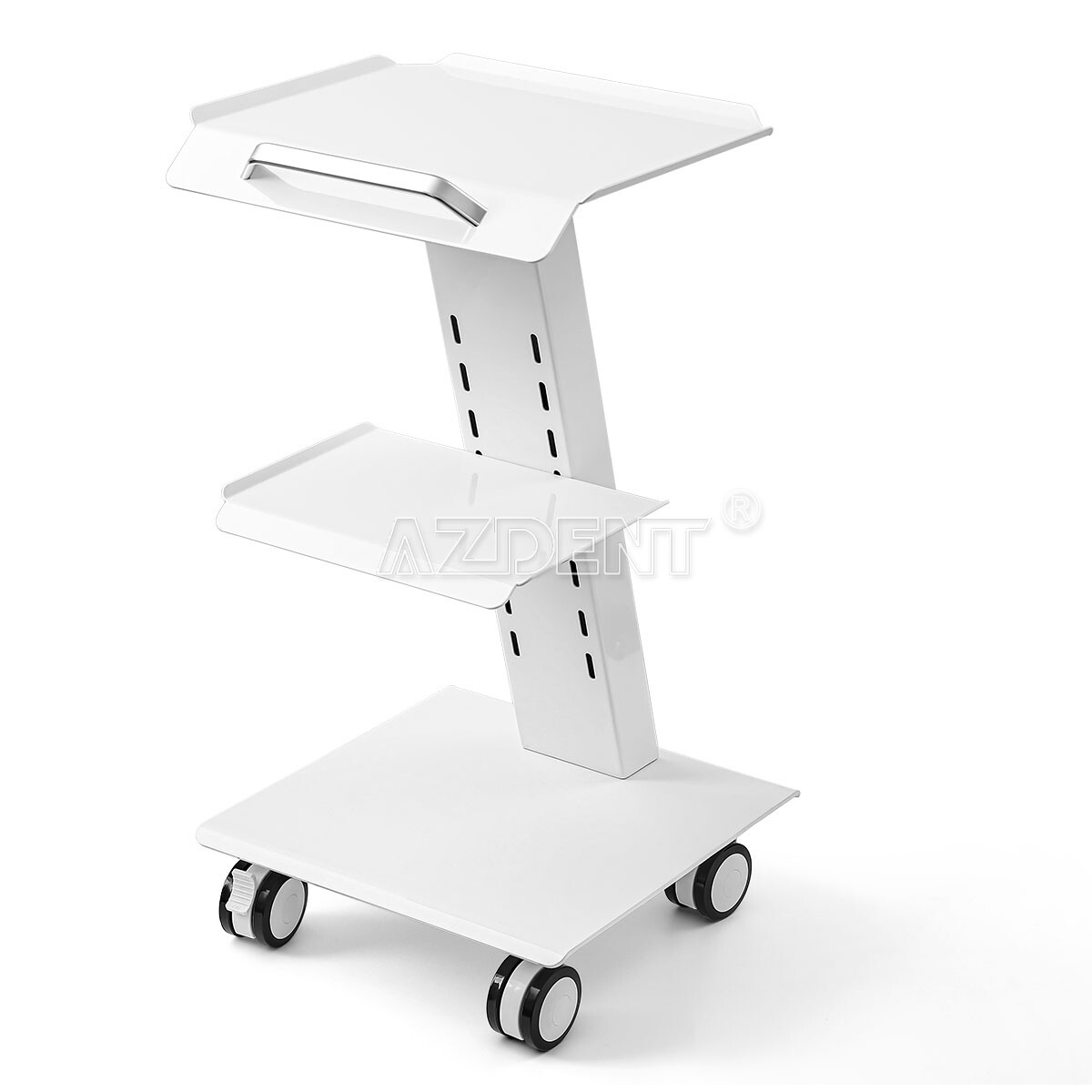 Dental Medical Mobile Trolley Cart Built-in Socket Cart 3 Layer Multi-Function