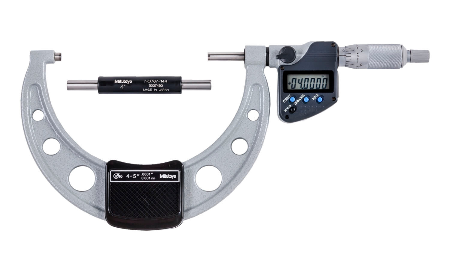 Mitutoyo 293-350-30 - 4" - 5" / 101mm- 127mm Digimatic Mic. RA .0005, IP65 SPC