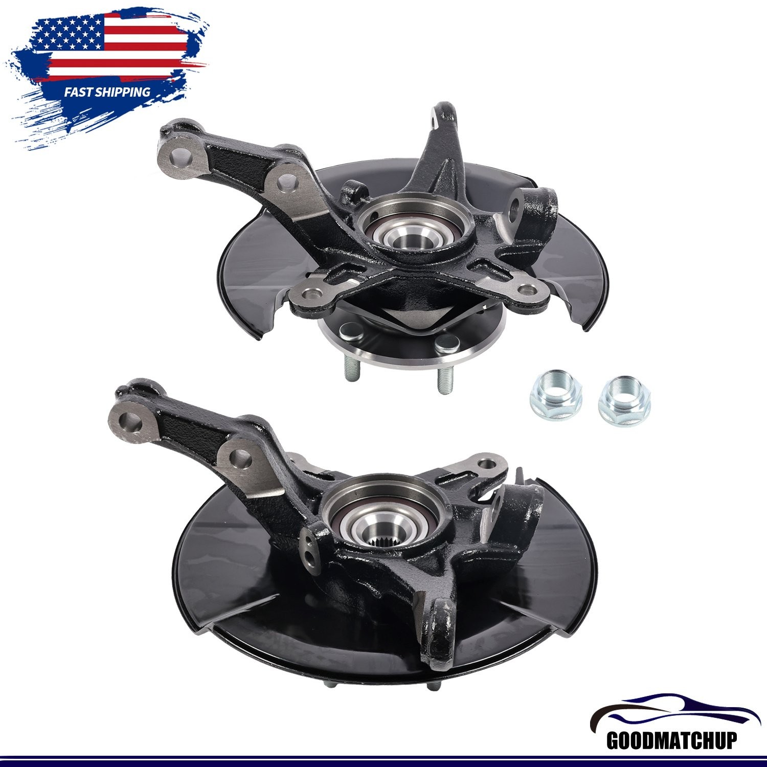 Front Steering Knuckle Wheel Hub Bearing Assembly for 2006 - 2011 Honda Civic