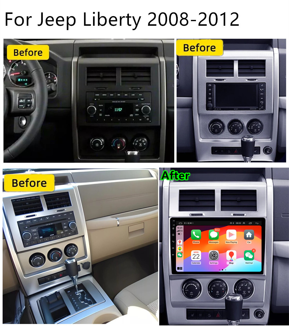10.1''Android 4+ 32GB Car Stereo Radio GPS Navigation For Jeep Liberty 2008-2012