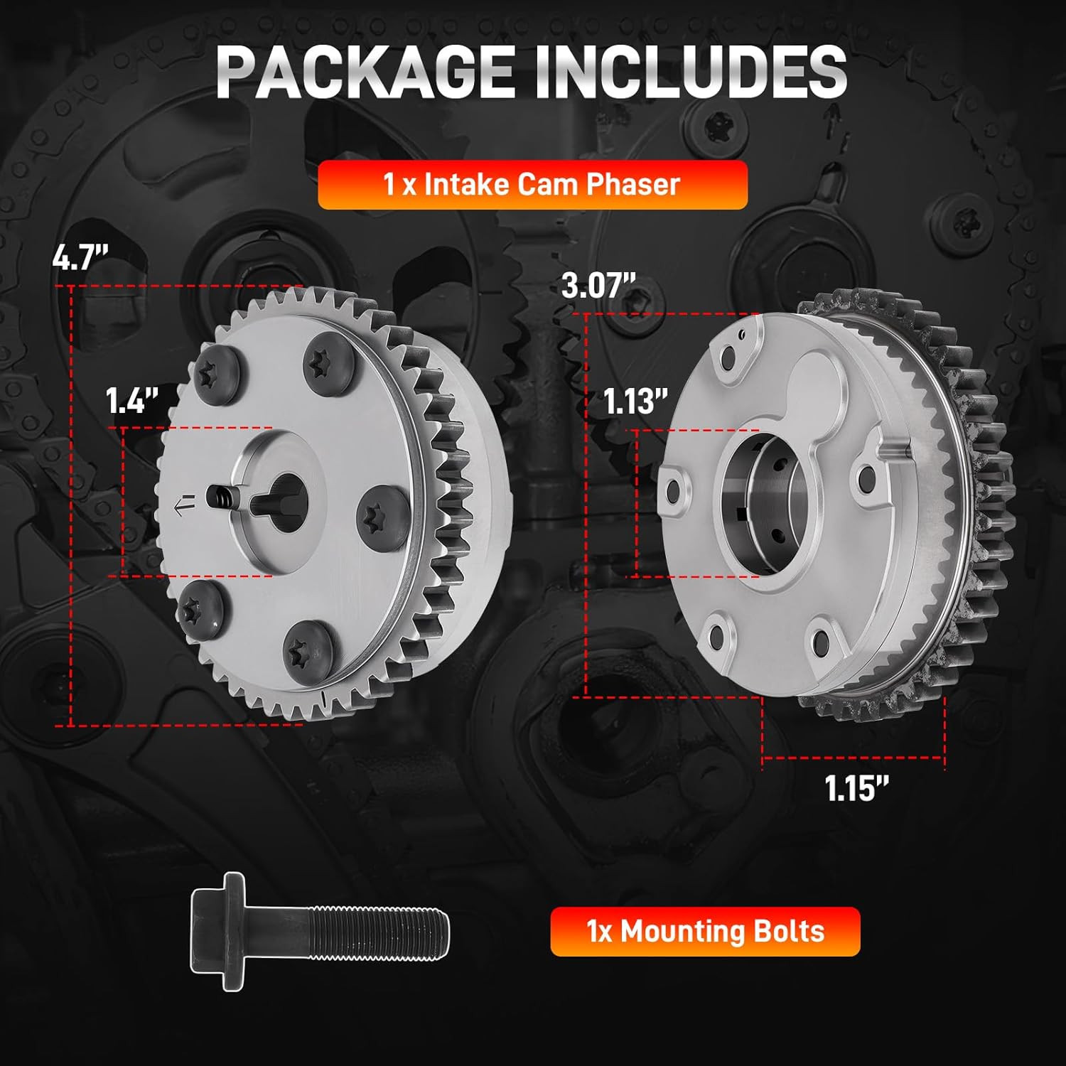 Intake VVT Camshaft Gear Cam Phaser 14310R44A01 Honda Accord 08-12 CRV 2012-2014