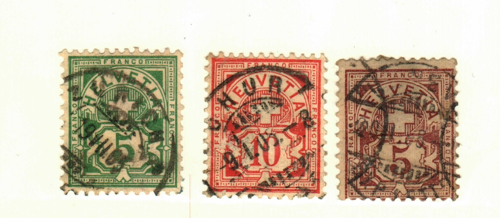 Switzerland #71-3 used