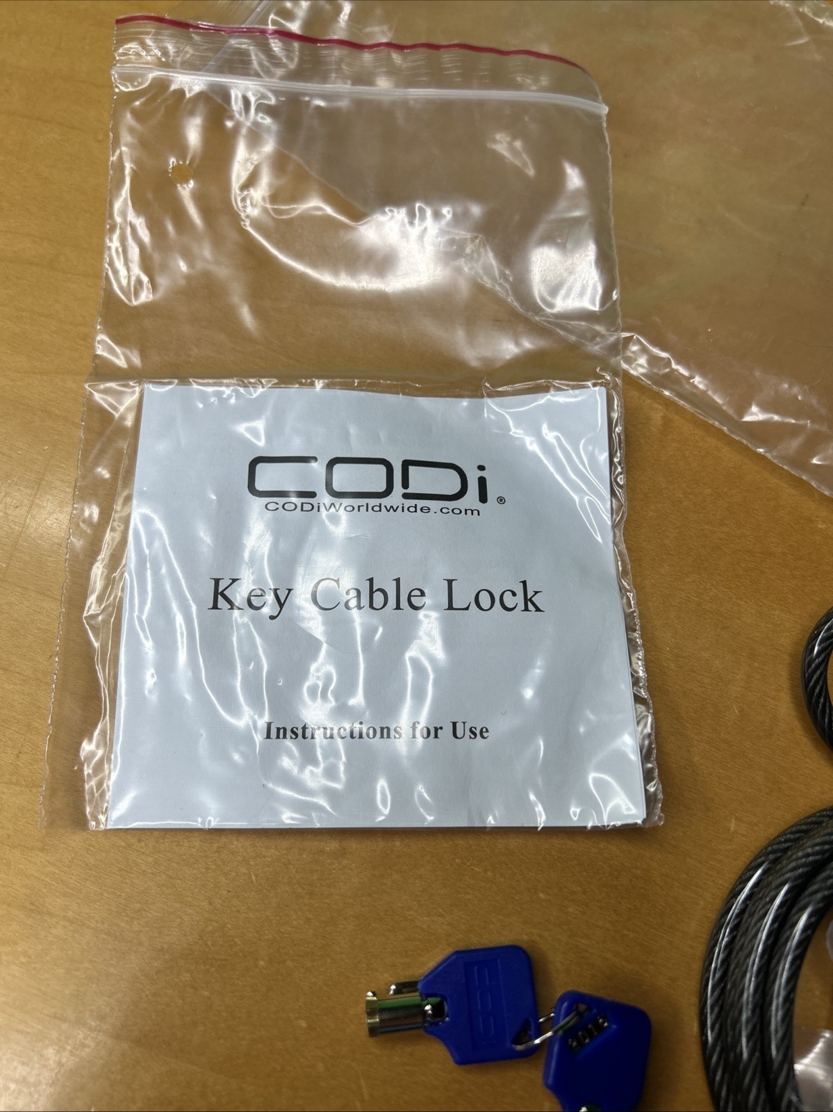 CODi A02001 Key Cable Lock