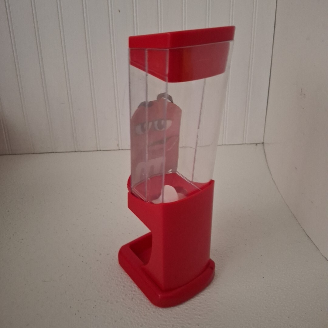Red M&M Candy Dispenser 2018 Works Good