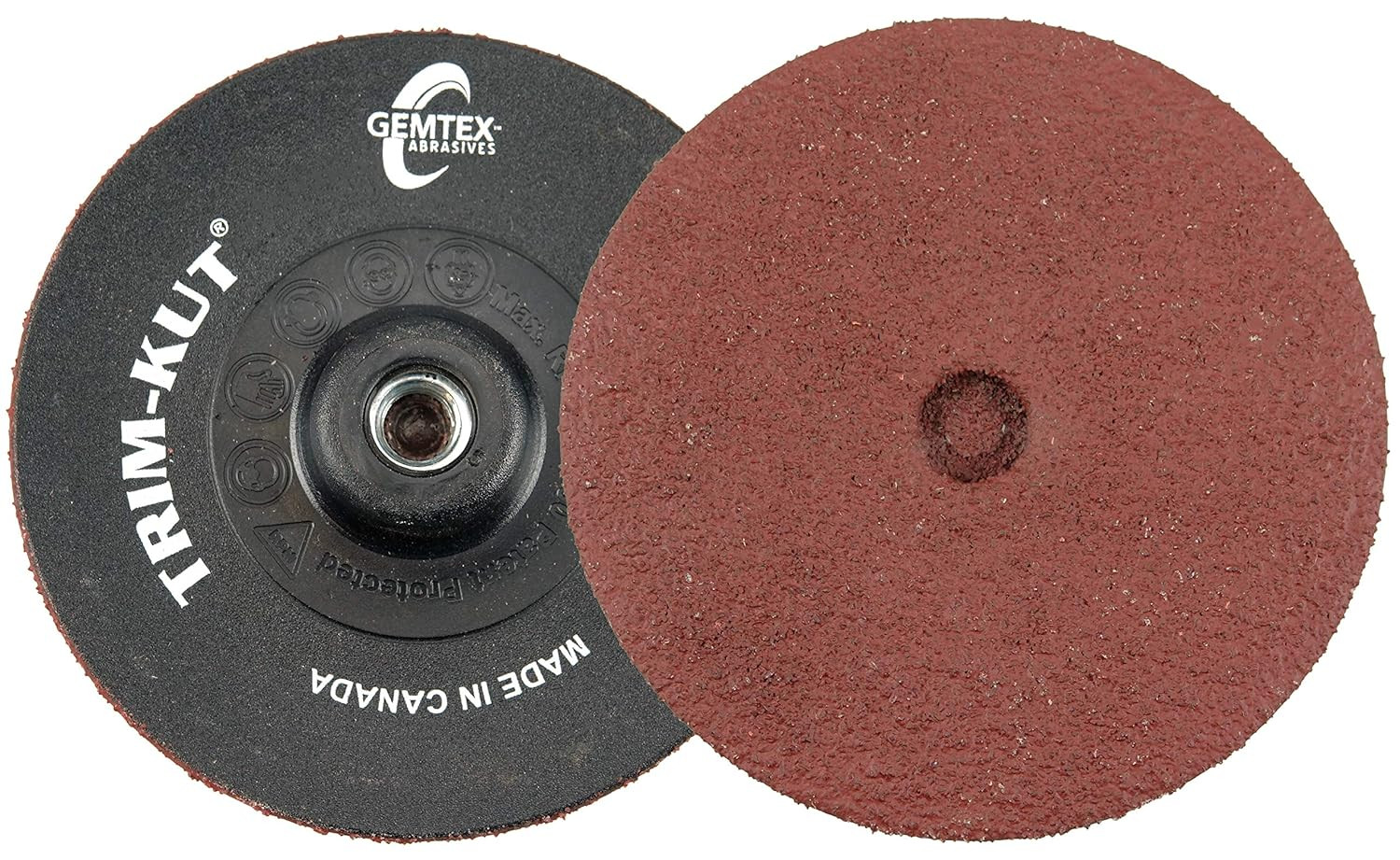 59305 Trim-Kut Grinding Disc, 3" Diameter, 60 Grit, 5/16" - 18 Hub (Pack of 25)