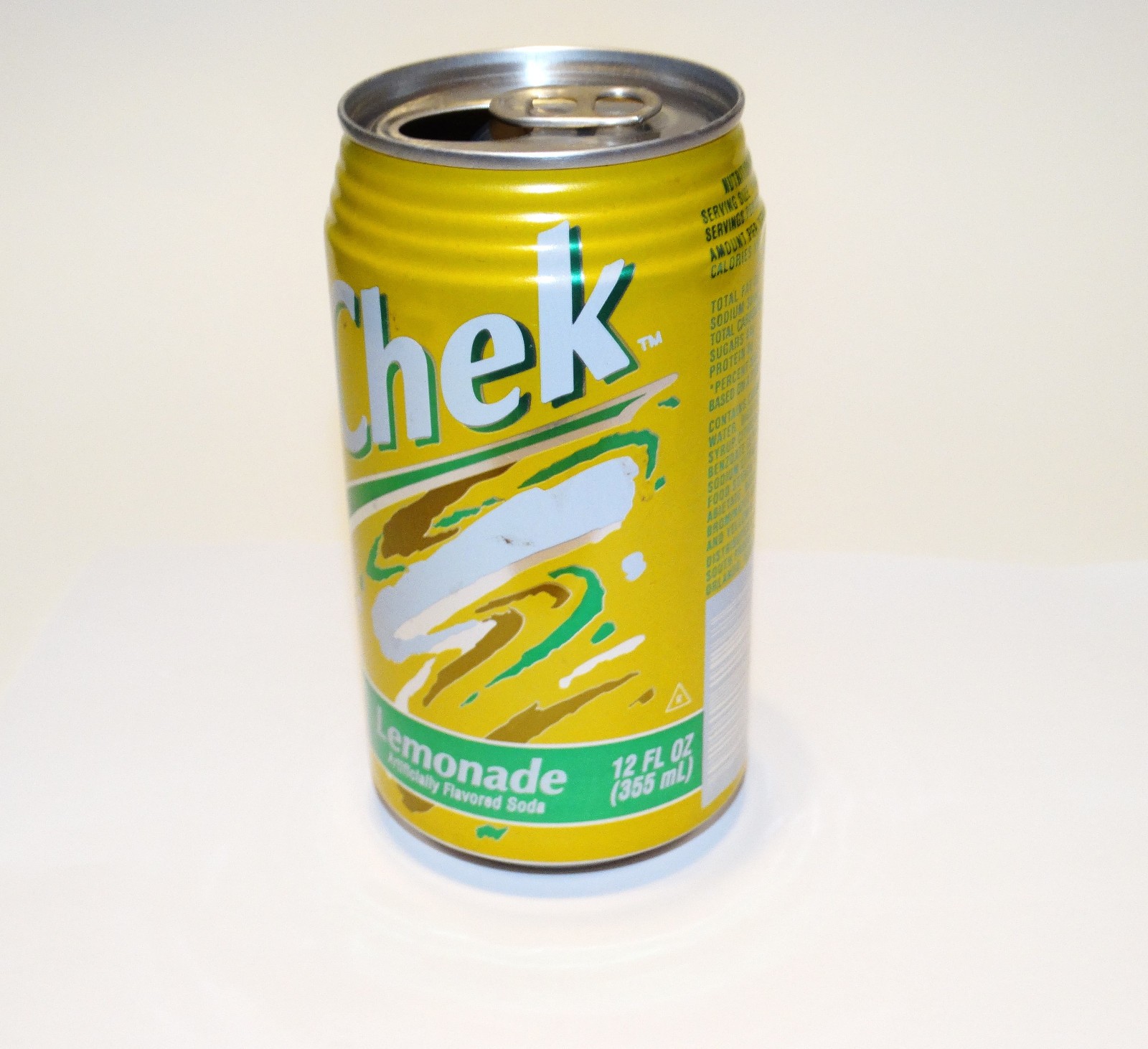 Chek Soda Can Lemonade c1990s Vintage 90s