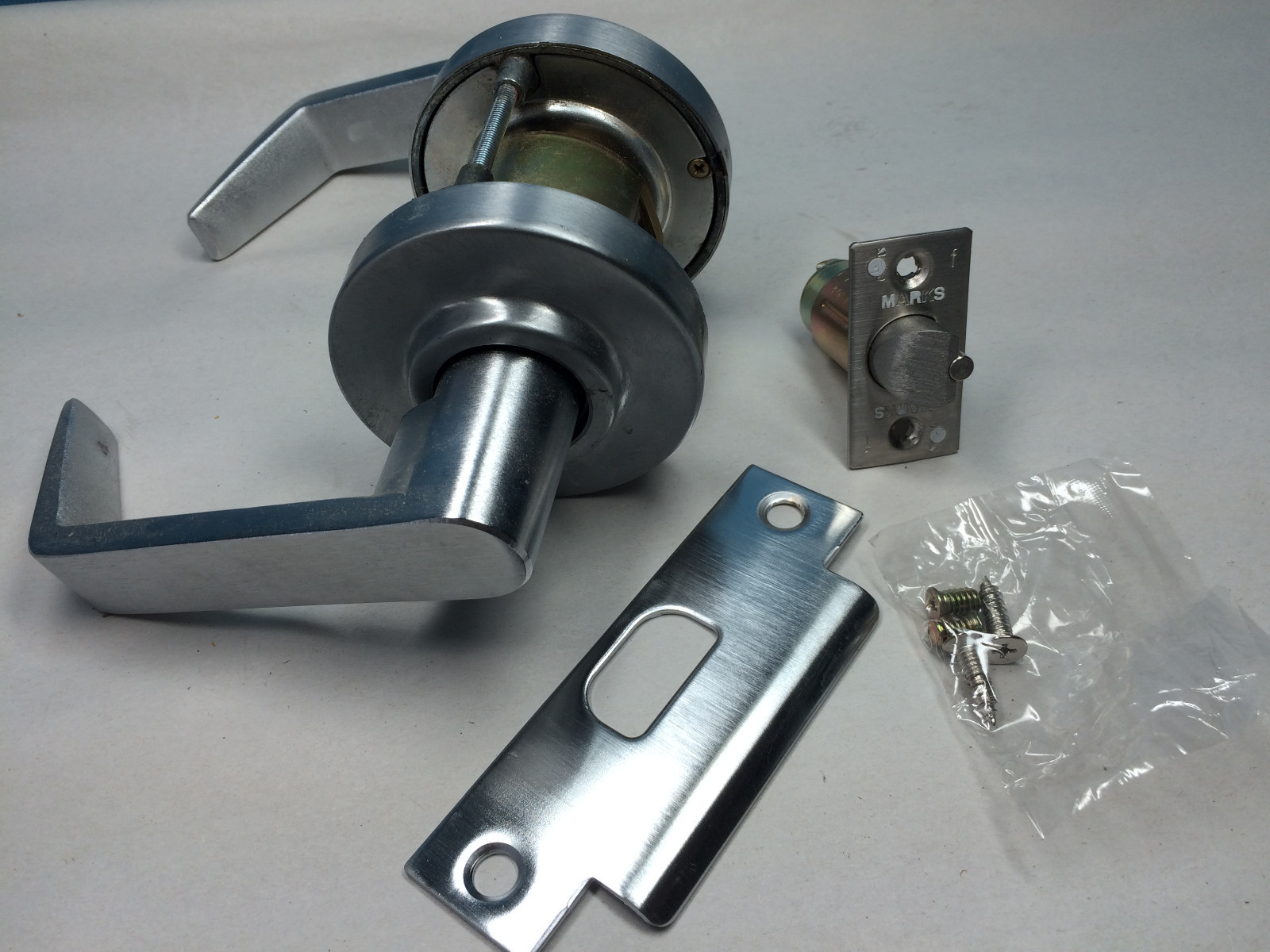 Marks Hardware Grade 1 Lever Set store/c.room funct- Keymark Cylinder, No Key