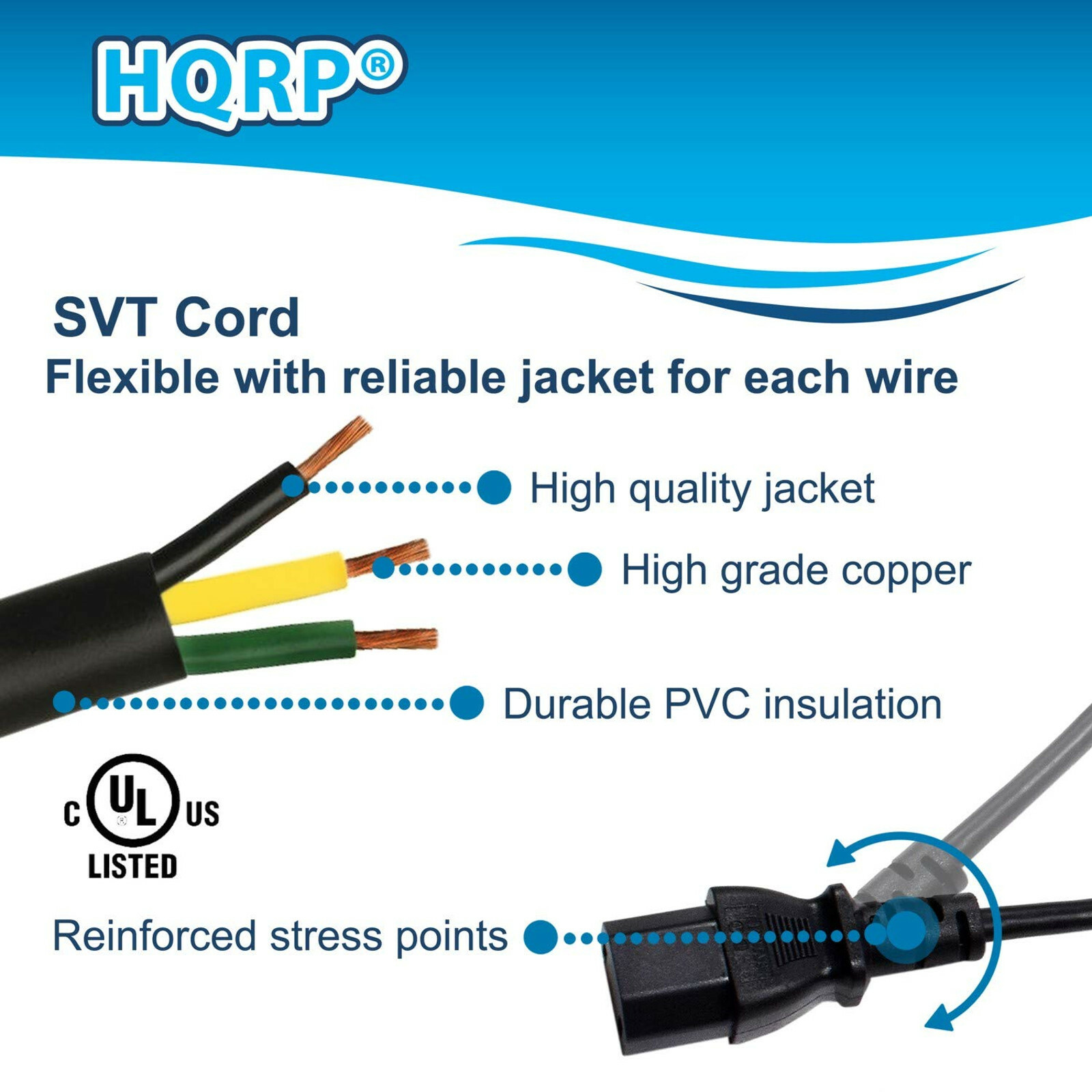 AC Power Cord for Vizio E321VL E3D420VX E3D320VX E420VL E420VO E322VL E3D470VX