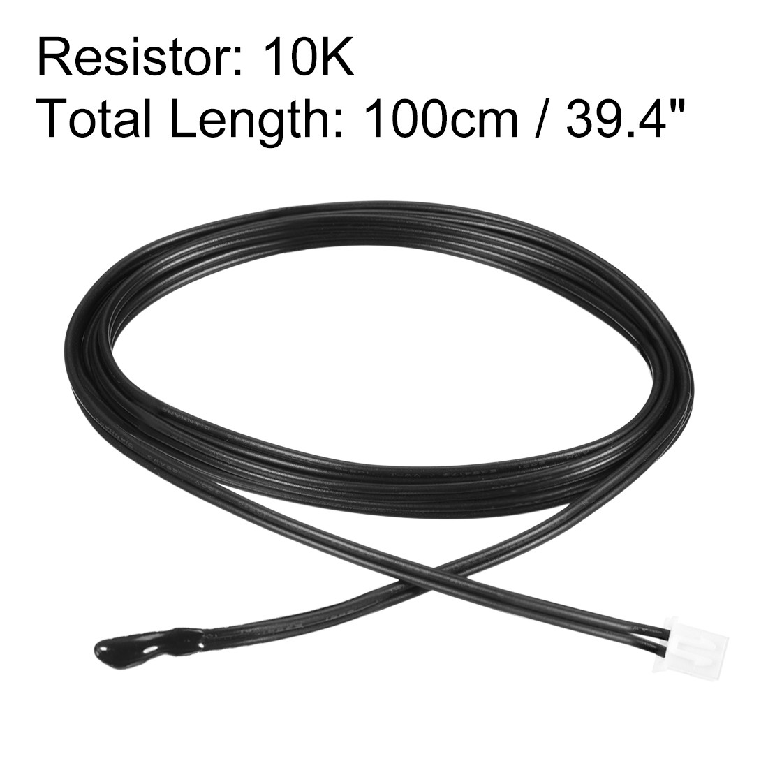 10K NTC Thermistor Probe 39.4" Epoxy Temperature Temp Sensor for Air Conditioner