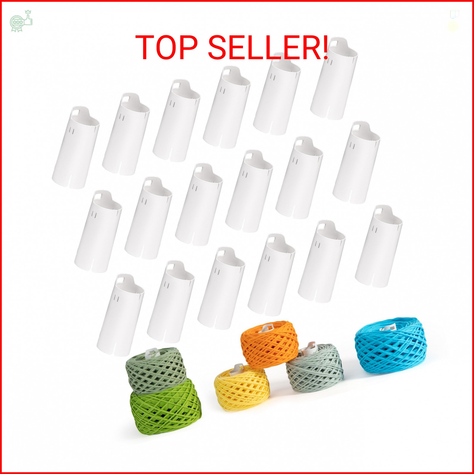 Etcokei 18pcs Yarn Ball Tube for Etcokei Electric Yarn Winder M1, Reusable ABS Y