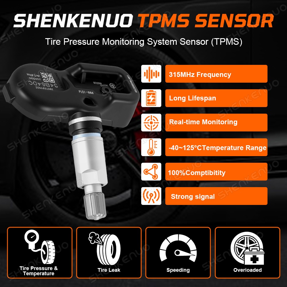 4x Genuine TPMS 42607-33021 Tire Pressure Sensor PMV-107J for Toyota RAV4