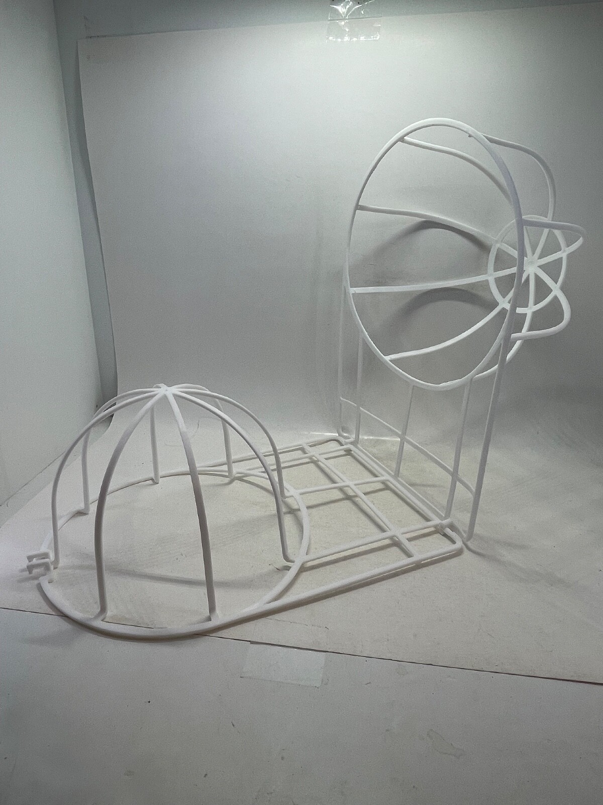 2-Piece Ball Cap Washer Frame - Plastic White