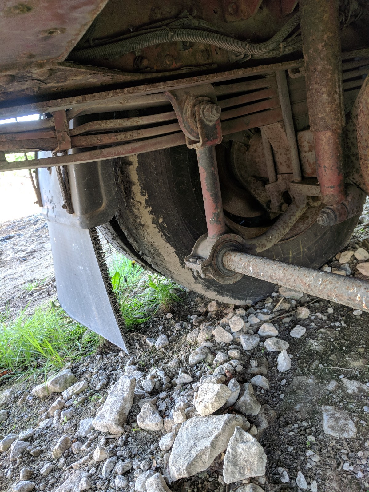 1 X REAR ANTI ROLL BAR DROP ARM - REMOVED FROM 05 EUROCARGO 180-E-24