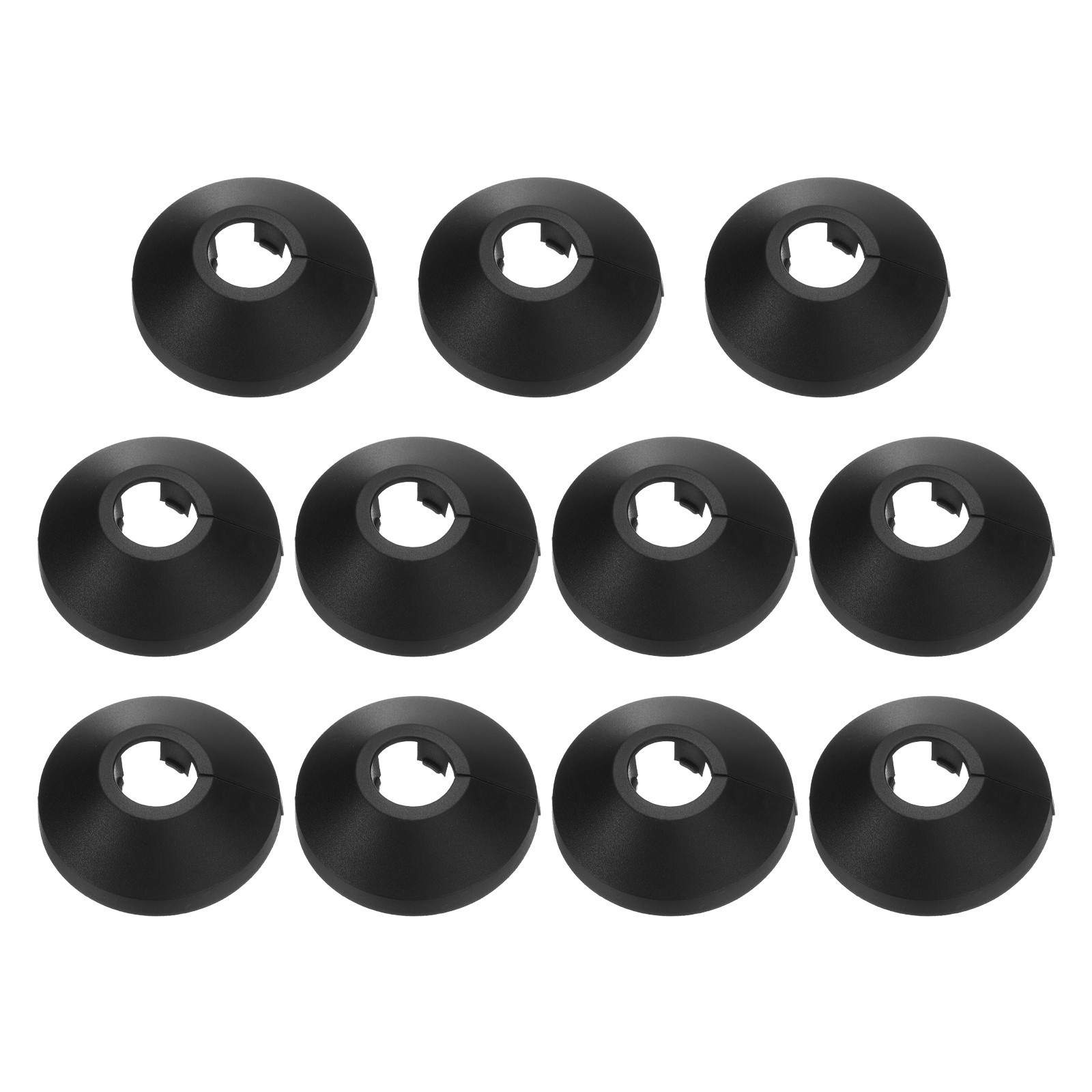 11PCS Flange Pipe Cover Decor for 0.6in/16mm Pipe Cover Decor, Black